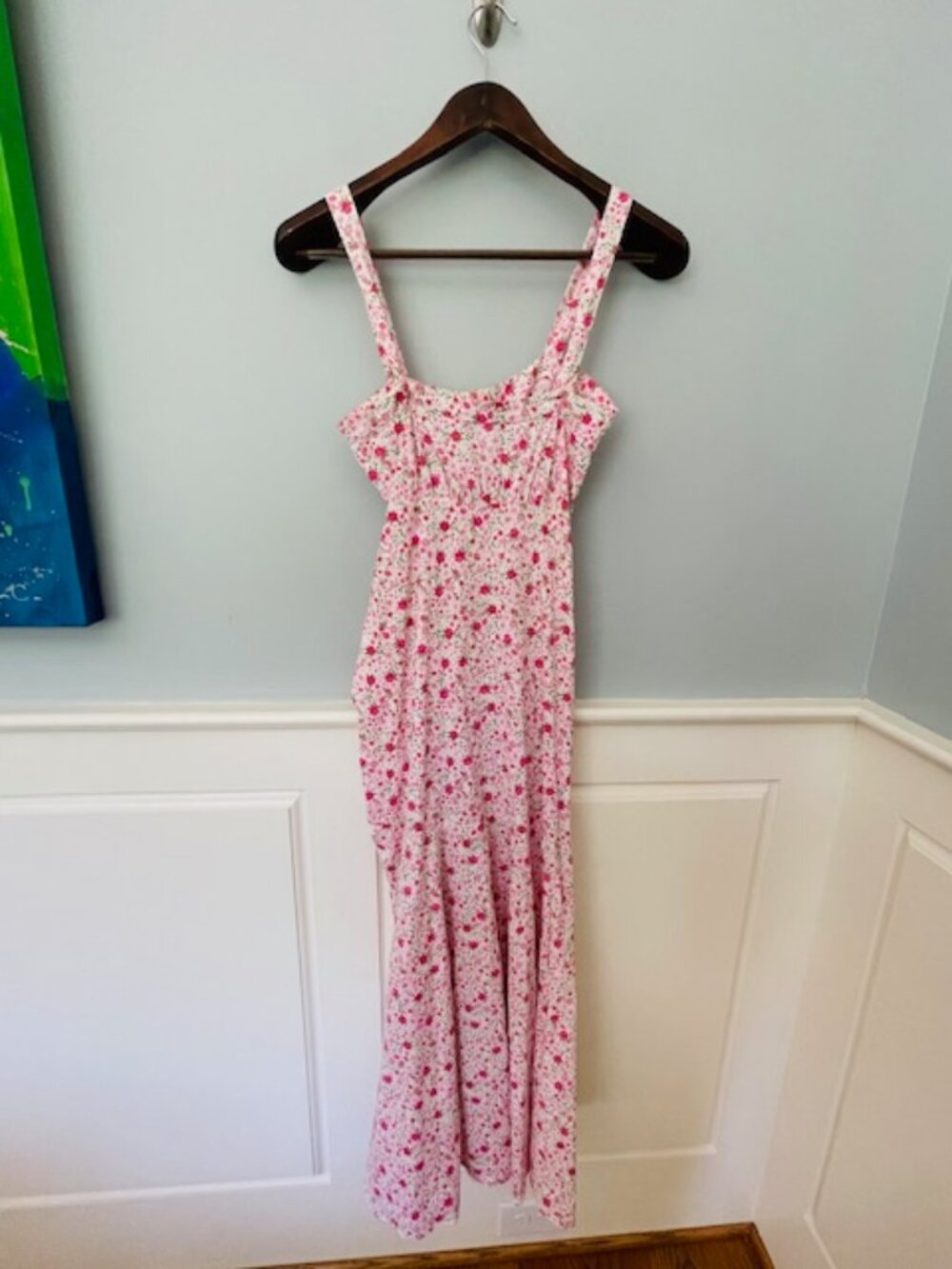 Likely MINKA Floral Dress Revolve Boho Romantic Ruffle Midi/Maxi Dress 00 - Picture 5 of 8